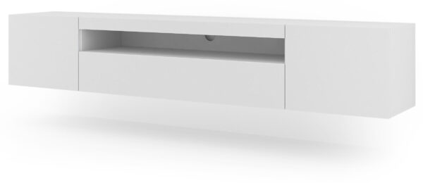 Szafka RTV Aura cm uniwersalna wisząca stojąca biały mat